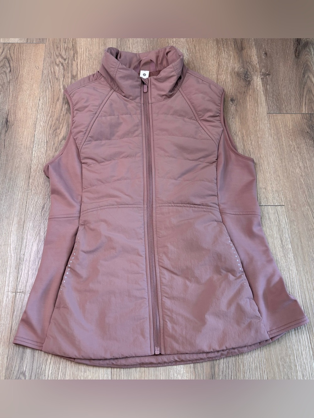 Lululemon Women’s Another Mile Vest Full Zip Twilight Rose Size 8 W4BT7S No Hood